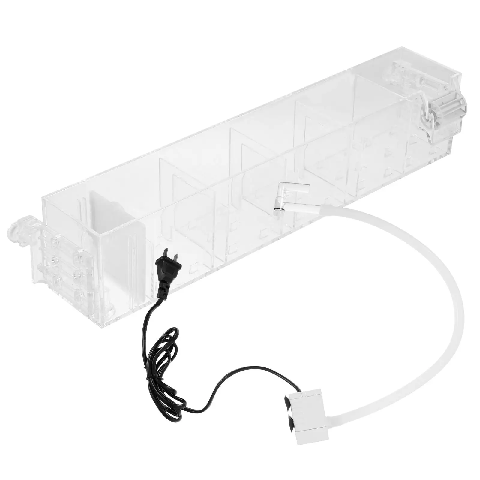 

Fish Tank Filter Acrylic Box Pump GD 17 Mute 5 Stages Purification Aquarium Drip Wall Hang Water Cleaner Home Office Pet