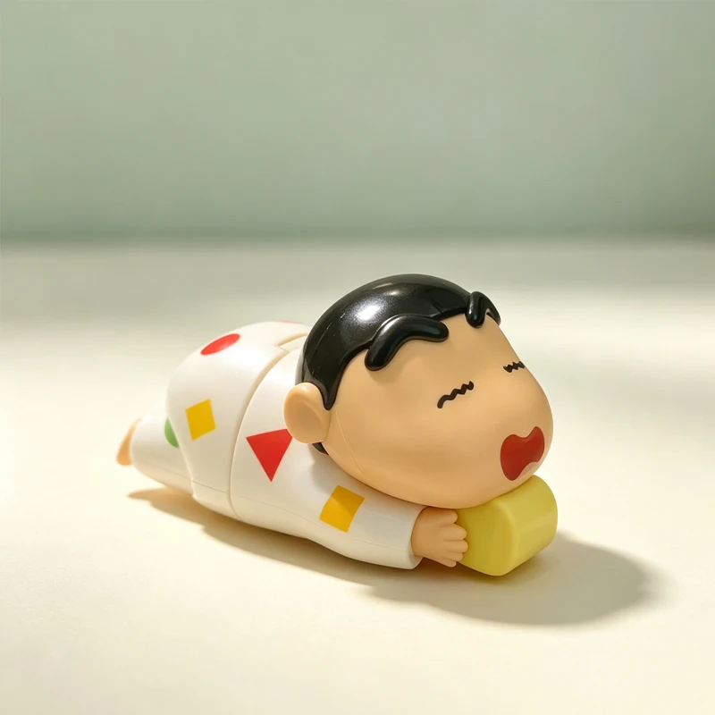 Kawaii Shinchan Clockwork Crawling Toy Funny Cartoon Desktop Ornament Stress Relief Toy Gift For Home Boys Girls Students Couple view 6