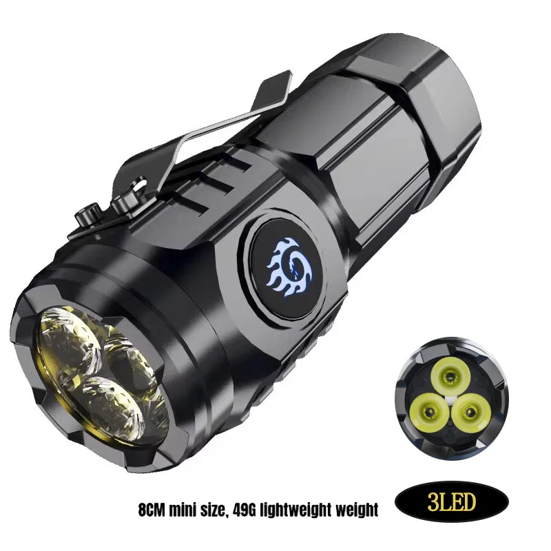 

Mini Flash Super Power Flashlight Flashlight Strong Light Led Bright Camping Pocket Flashlight Tiny Handheld Flashlight Hiking