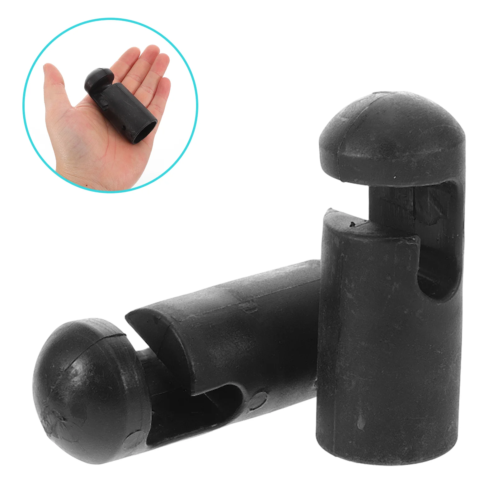 8 Pcs Glue Nozzle Trampoline Pole Cover Filler Professional Rod Component Plastic Parts Topper