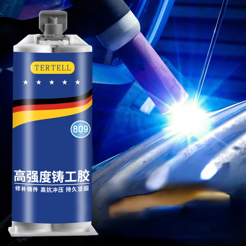 Foundry glue metal repair agent stone ceramic steel copper aluminum casting mold sand hole crack welding AB glue