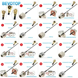 1PCS N Male/Femaleto U.fl/RF-1/RF-3 Female Jack RF0.81/RF1.37 Coax Cable Extension Jumper Pigtail for WiFi Antenna 1st-K to N