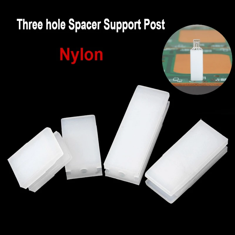 200/500pcs White Nylon LED Diode Holder Clip Bezel Socket Mount 3-hole Support Post LED Spacer Lamp Post Lamp 3mm-24mm