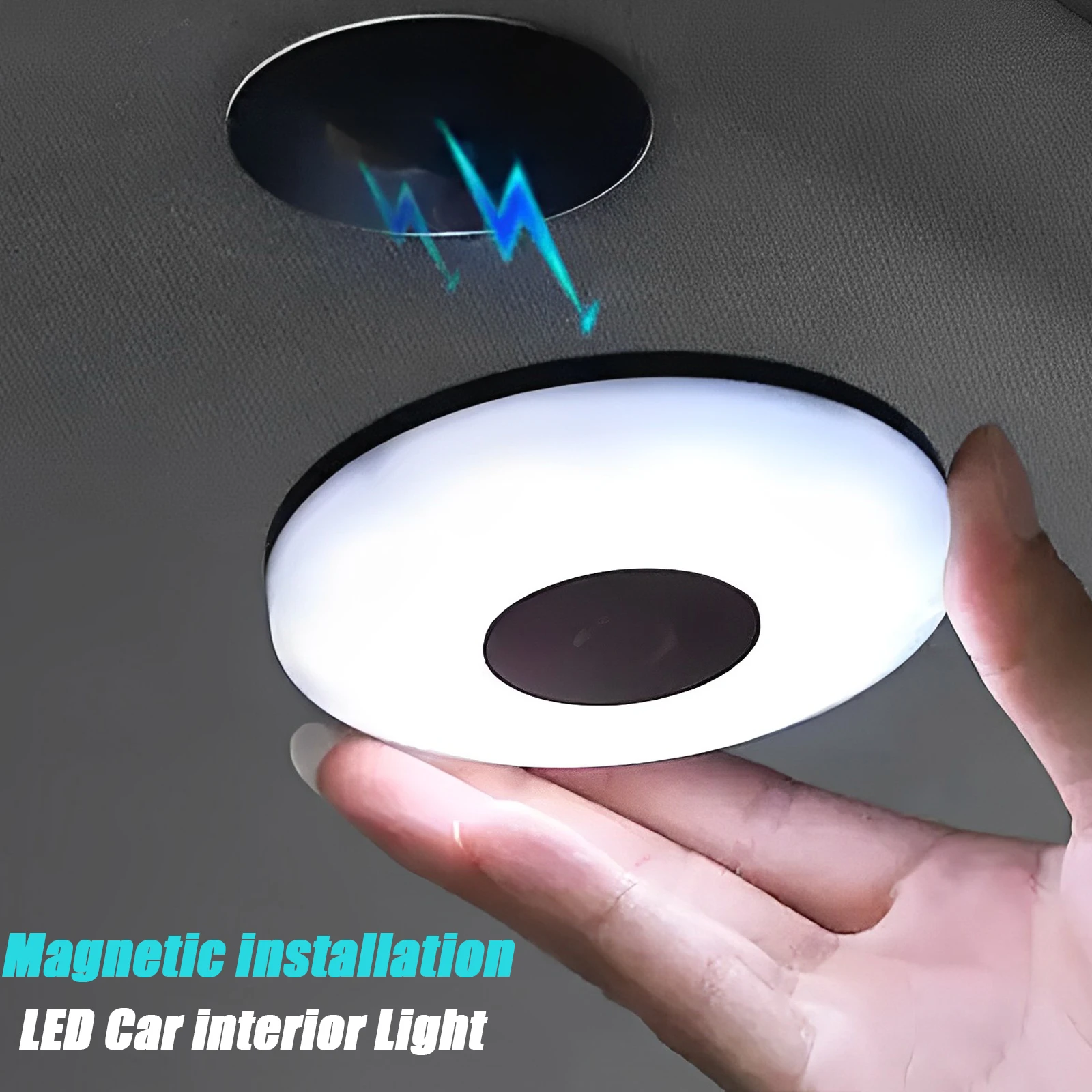 Car Interior Magnetic Touch LED Reading Light Wireless Ceiling Lamp USB Charge Fit Changan UNI-T UNI-K CS75 Plus CS55