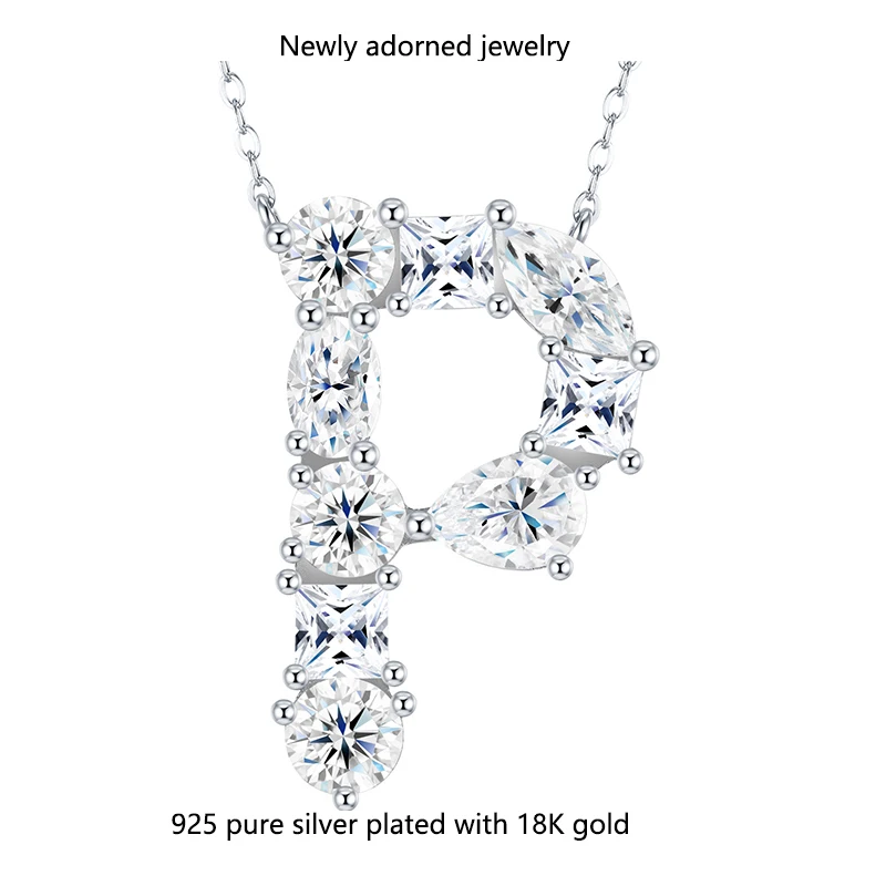 

Amazon cross-border 5.0 carat moissanite S925 silver hip-hop style pendant minimalist and fashionable collar chain for women, fe