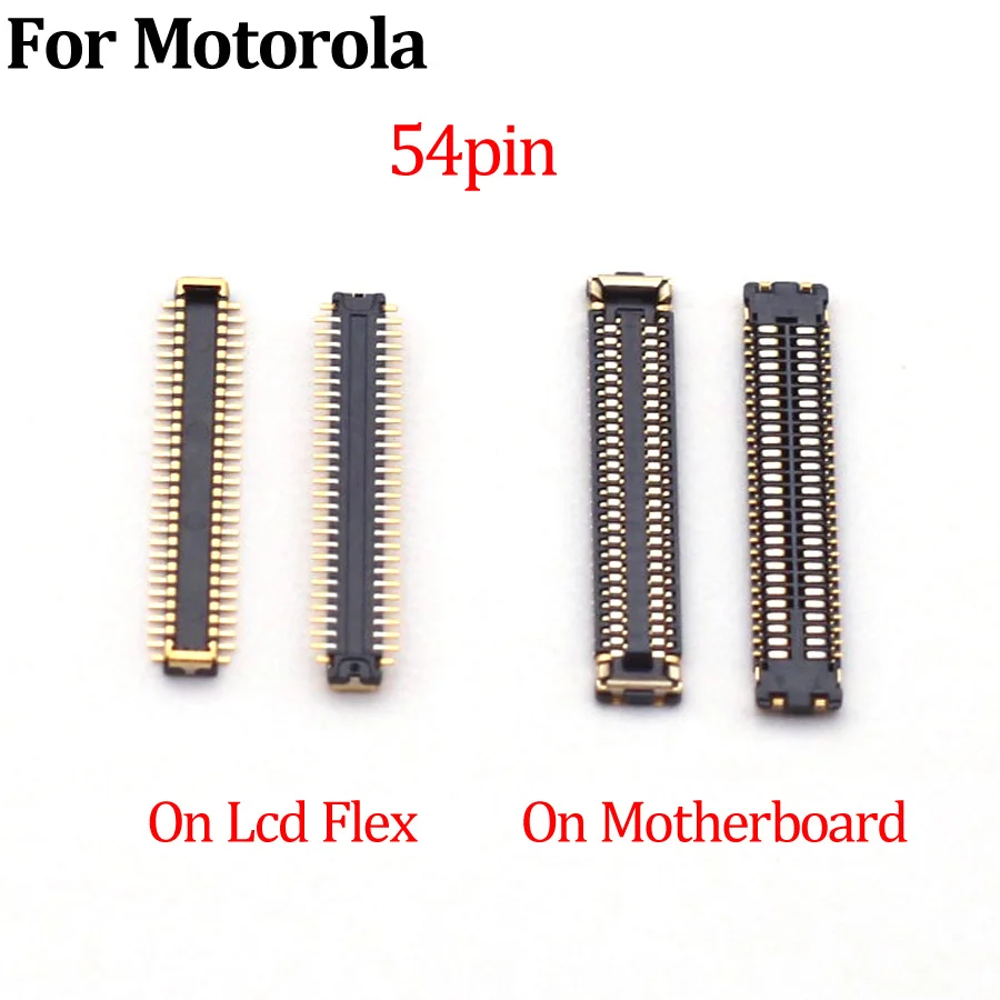 2-10Pcs Charger LCD Display Screen FPC Connector Plug For Motorola Moto E40 XT2159 Pure 2021 XT2163 G Power 2022 XT2165 54 Pin