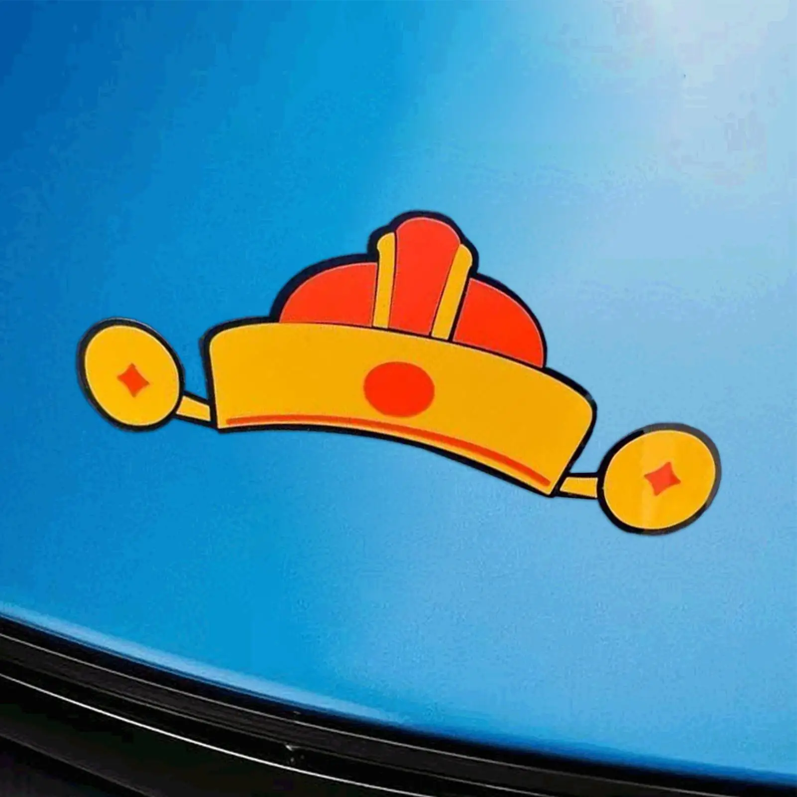 For Tesla Model 3/y Christmas Car Emblem Sticker Festive Self-Adhesive Waterproof Santa Hat Antler Decal Holiday Supplies