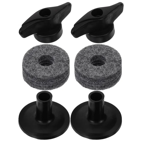 2 juegos de fundas para soporte de platillos para Base de brida de tambor con suministro de bridas, Kit de percusión, soportes, accesorios