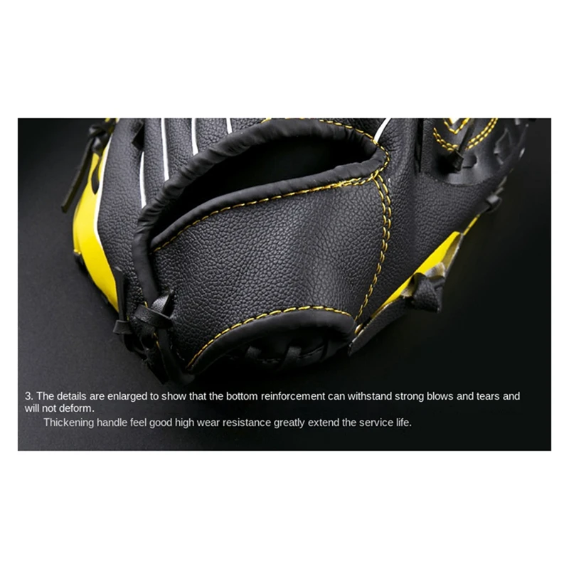 11.5 Inch Baseball Gloves Batting Gloves Youth Children's Pitching Gloves PU Catching Gloves