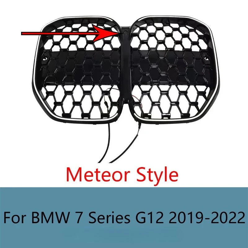 لسيارات BMW 4 Series G22 2020-2025 LED شبكة أمامية مضيئة توهج شبكة المبرد سهلة التركيب استبدال تصفيف السيارة #2