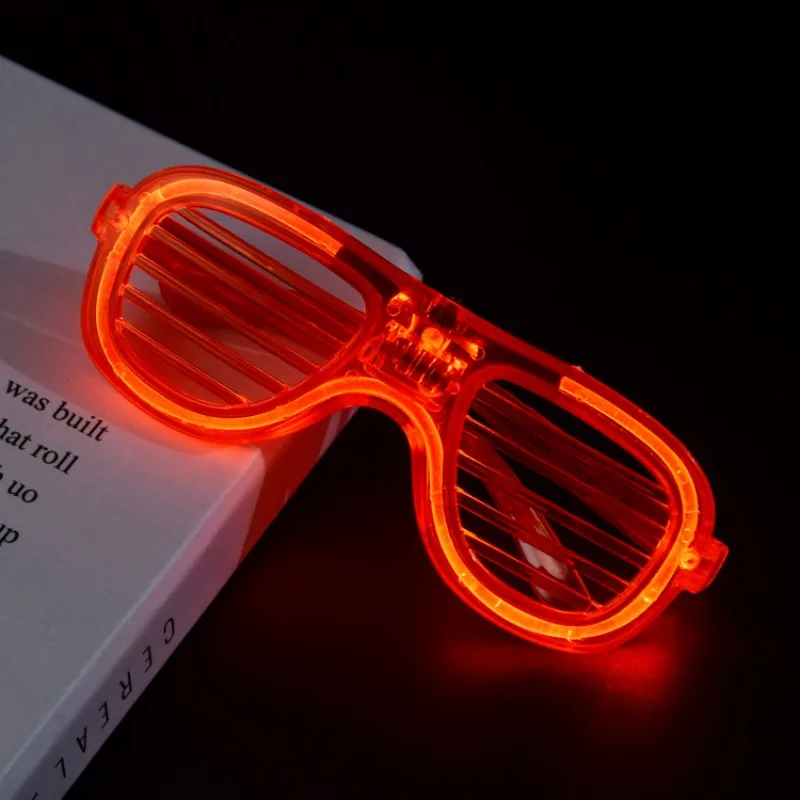 Glow in The Dark Party Glasses Light Up LED Glasses Neon Party Favors Sunglasses for Kids Adults Party Favors Glasses 5 Colors