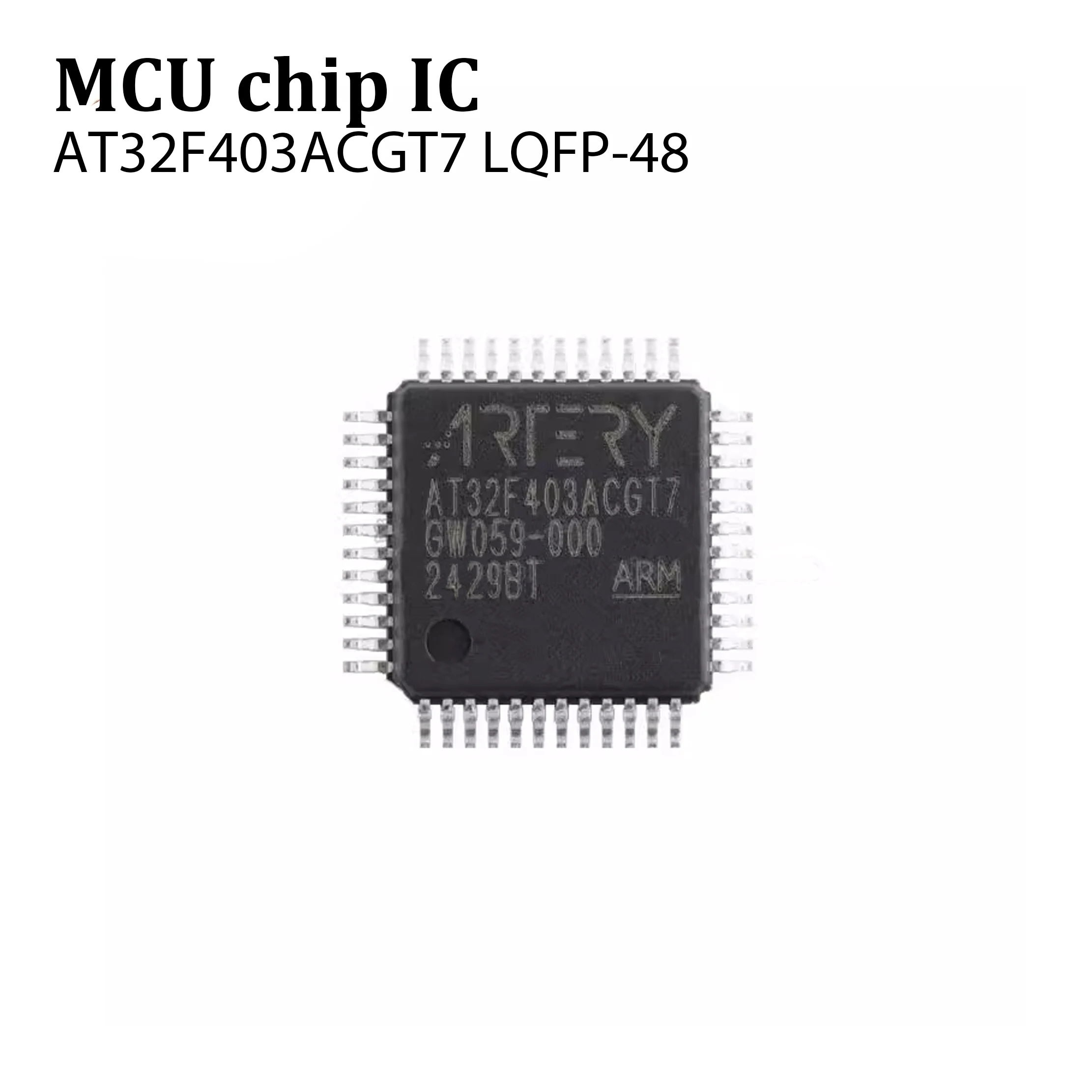 2PCS AT32F403ACGT7 LQFP-48 ARM Cortex-M4 32-bit Microcontroller MCU Original in Stock