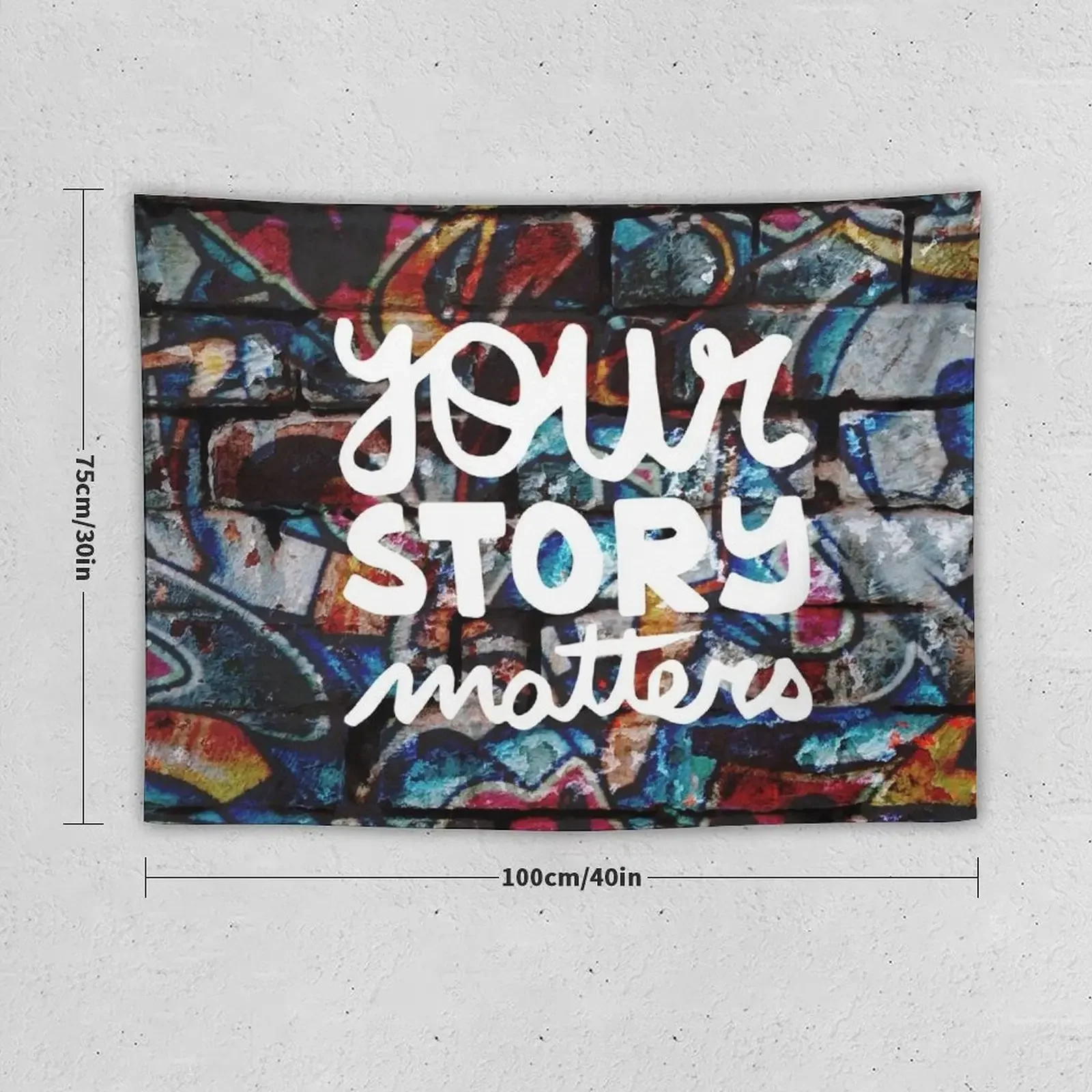 colorful hip hop grunge your story matters graffiti Tapestry Bedrooms Decorations Decoration For Bedroom Wall Mural Tapestry