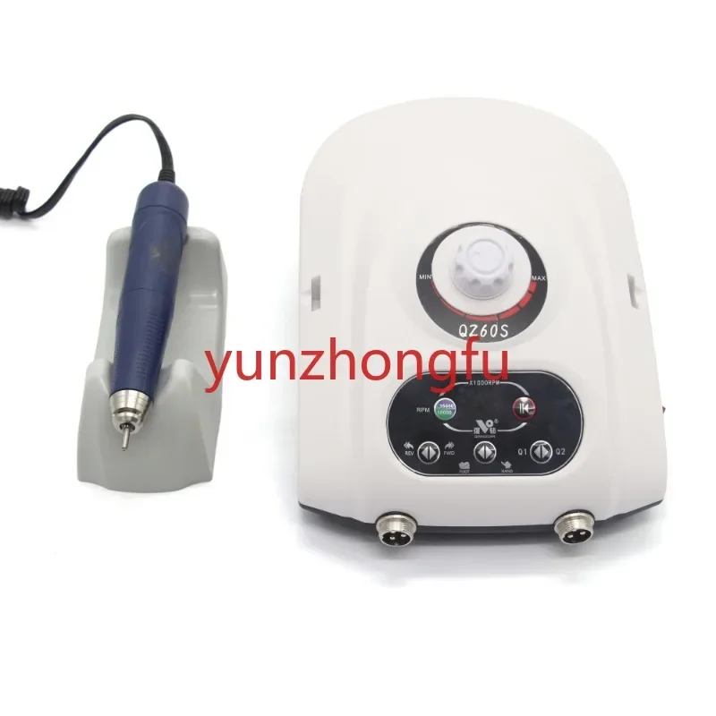 240W 50000 Rpm QZ60s Dual-lock Attach Two Handpiece Brushless Grinding  Jewelry Wood Gold Polisher