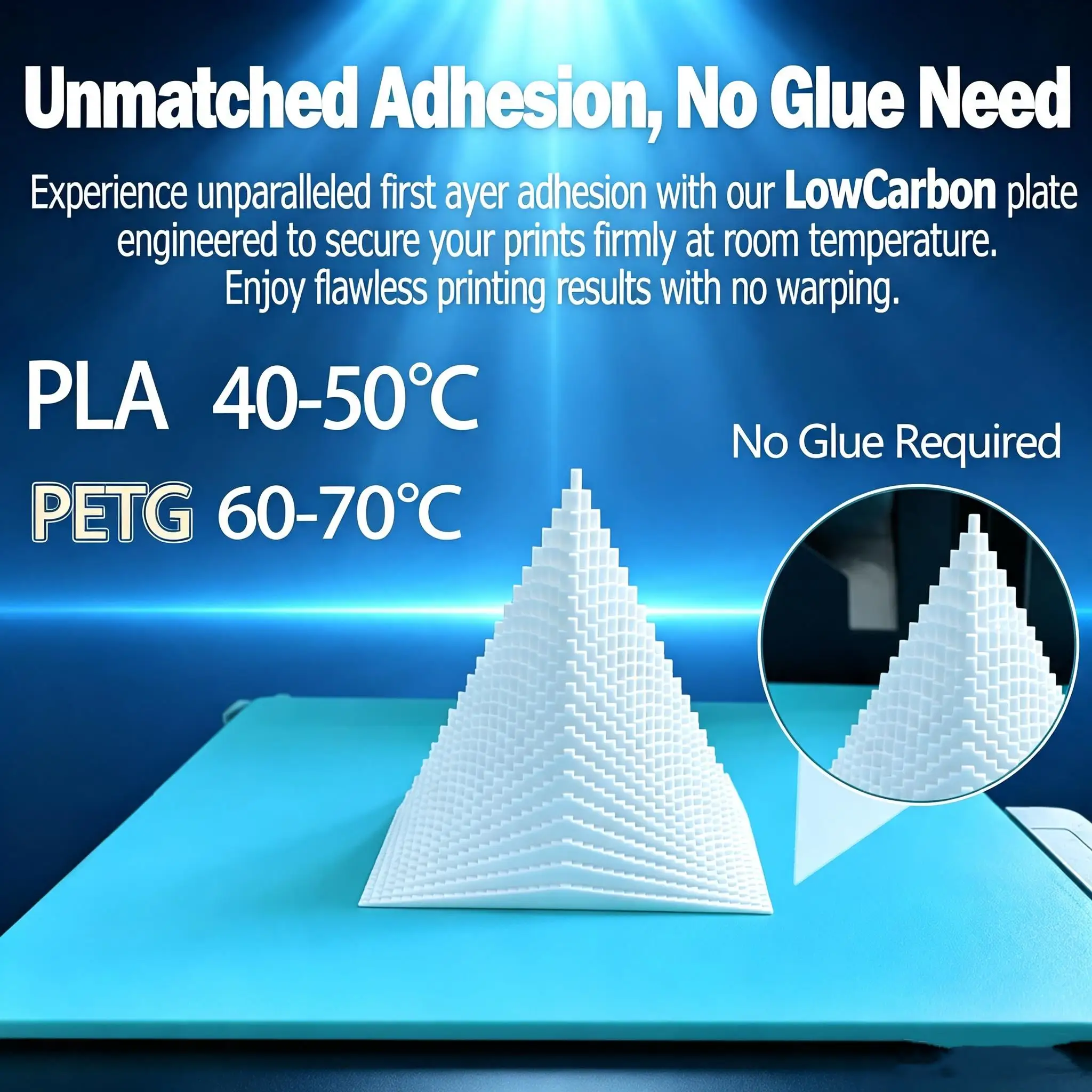 Cold Build Plate For Creality K1 K1C Build Plate Ender 3 V3 Ke K1 SE Ender 5 S1 Bed Fit PLA PETG Save Power Reduce Machine Load