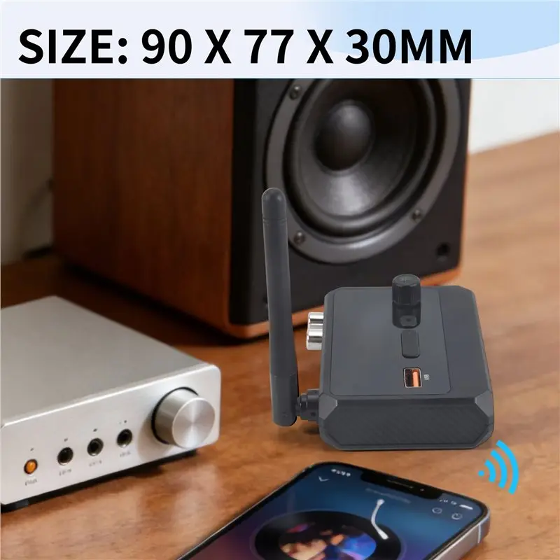 ABBG-Bluetooth Adapter For Stereo Receiver Bluetooth 5.3 Receiver Fit For Home Stereo System