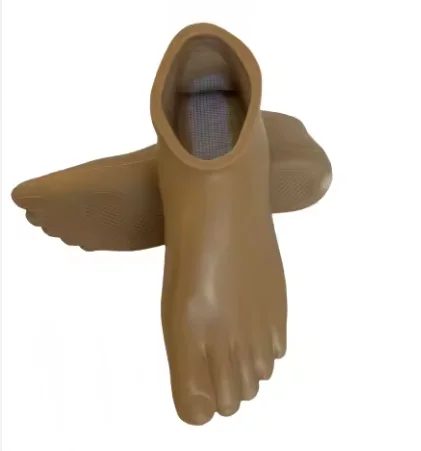 القدم الاصطناعية مقاوم للماء الطبية أجزاء الأطراف السفلية الاصطناعية غطاء للقدم الاصطناعي مخصص غطاء للقدم من ألياف الكربون