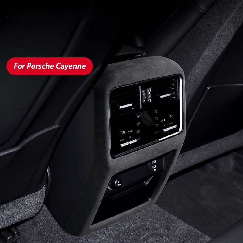 

For Porsche Cayenne 92A 9YA 2018 2019 2020 2021 2022 2023 2024 Super Suede Air Outlet Panel Cover Anti Kick Protective Mat
