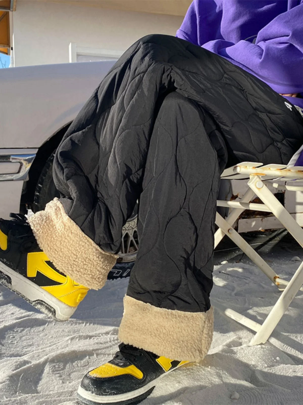 

Мужские зимние утепленные брюки Harbin на флисовой подкладке, очень теплые для температур до -40 градусов Цельсия, повседневный стиль, из полиэстера.