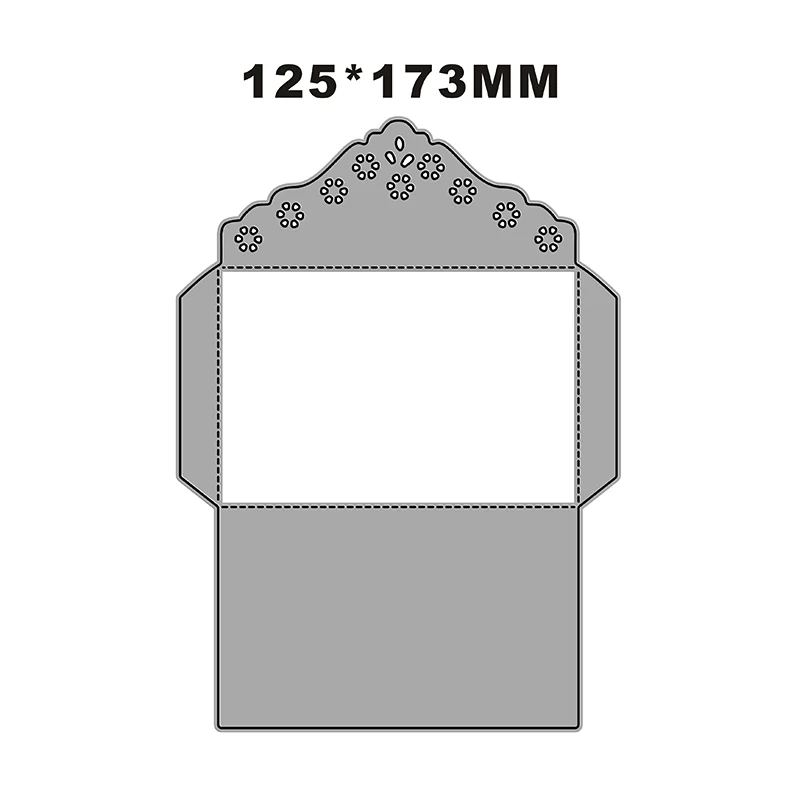 New Lucky Flower Frame Envelope Craft Embossing Mold 2022 Metal Cutting Dies for DIY Decorative Scrapbooking Album Card Making