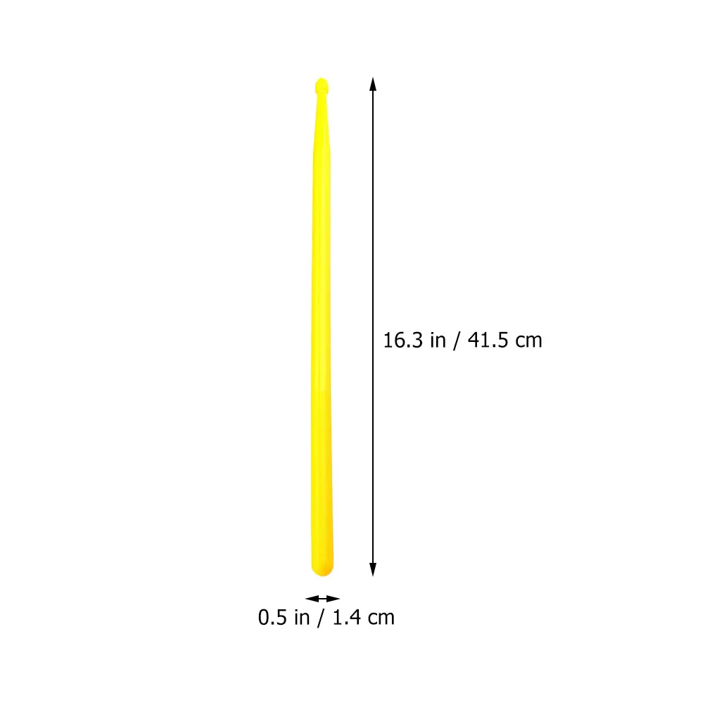 1 زوج عصي طبلة مادة النايلون مقبض طويل السلس المضادة للانزلاق قرع عصا لمجموعة طبلة الطبول أثيري ممارسة الأداء