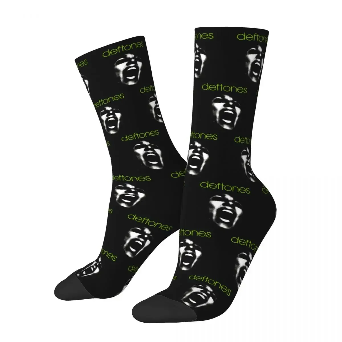 Fashion Men's Socks Casual Deftones Sock Polyester  Punk Rock Music Sport Women's Socks Spring Summer Autumn Winter