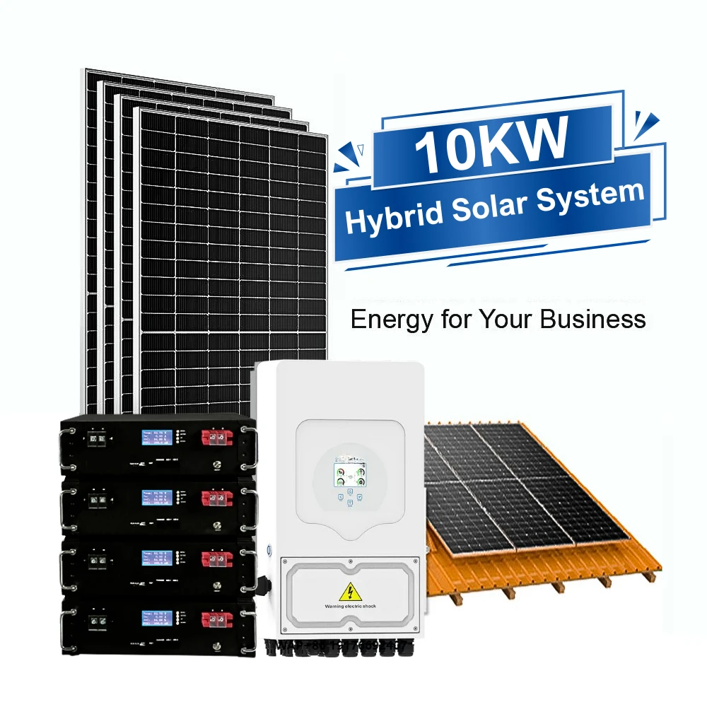 Full Set Kits Complete All-in-one Deye Inverter 10KW Hybrid Rack Mount Battery Solar Energy System Products