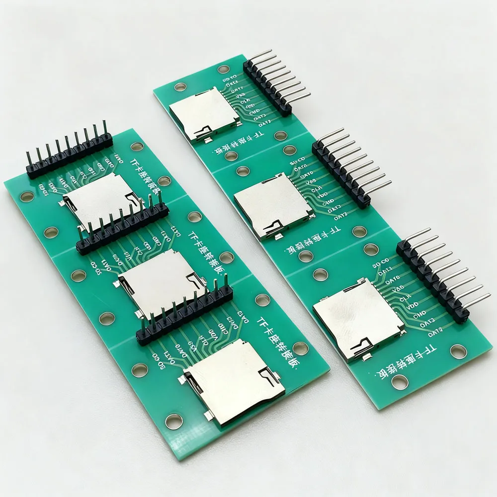 1-10 قطعة TF حامل البطاقة لوح مهايئ 9Pin حامل بطاقة مرنة الذاتي T-فلاش SD حامل بطاقة SD PCB نقل اختبار لوحة تركيبية #3