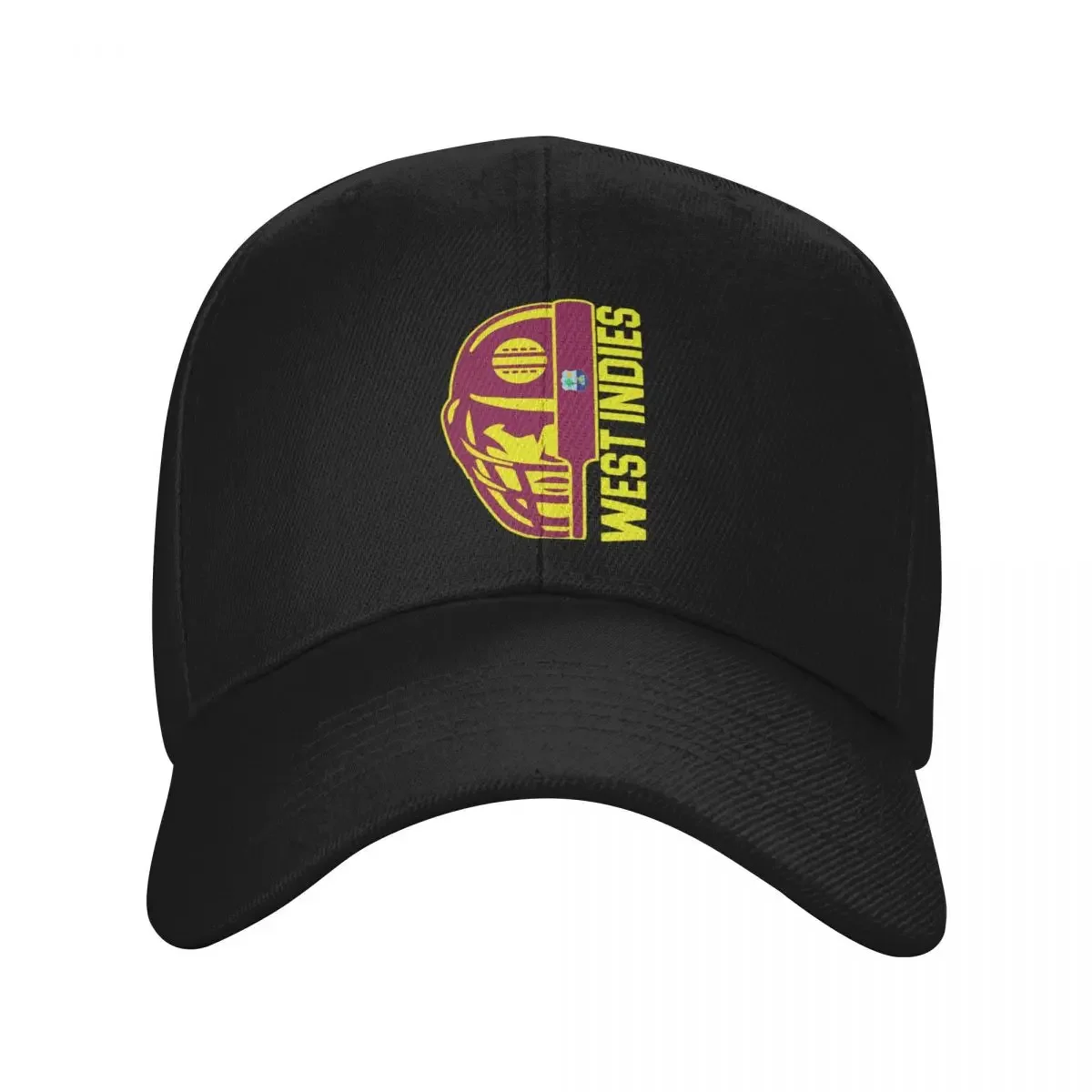 

Cricket West Indies Fan Helmet Ball And Bat Design Baseball Cap Military Cap Man cute Anime Hat Mens Tennis Women's