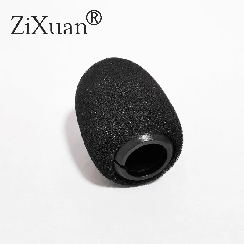 Esponja de parabrisas con cubierta de espuma con cierre interior de plástico para micrófono de mesa Shure Beta98 MX412 418