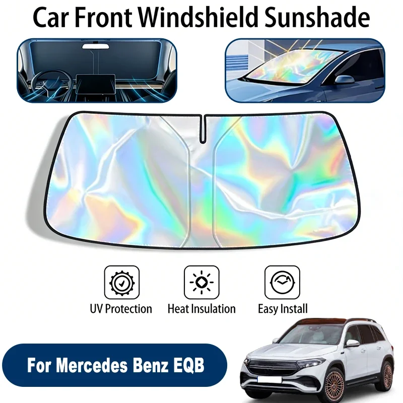 

Car Windshield Sun Shade UV Reflective Sun Visor Protection Cover For Mercedes Benz EQB X243 2021-2026