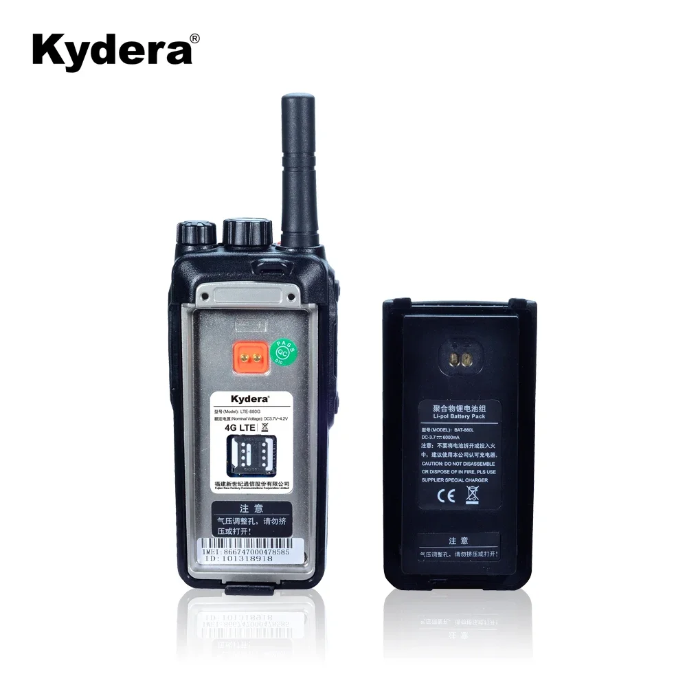 Kydera POC Internet Radio Wifi Android 3g 4g Gsm Ptt Radio Walkie Talkie LTE-880G With Cell Phones Function