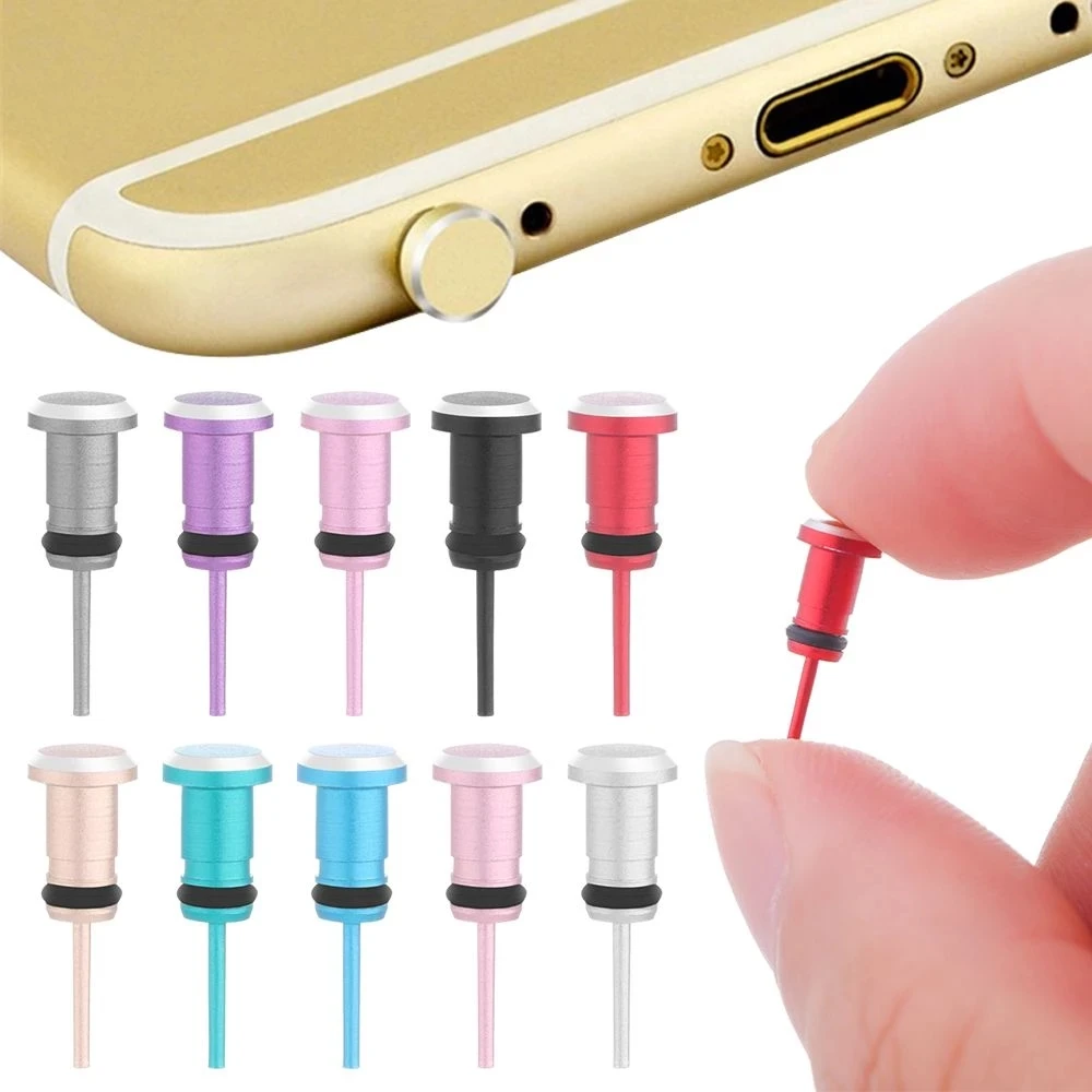 Universal Anti Dust Plug Metal Jack Interface Stopper Card Pin 3.5mm AUX Earphone Block Aluminium Alloy Dustproof Accessories