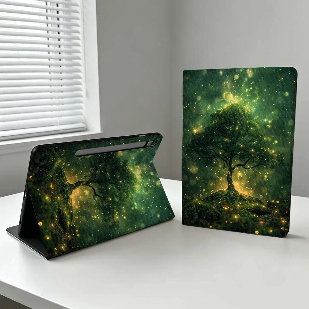 Sacred Tree Pattern Gift For Samsung Galaxy Tab S11 S10 S9 S8 S7 S6 A11 A10.1 A9 A8 A7 Ultra FE Plus Soft Tablet Case