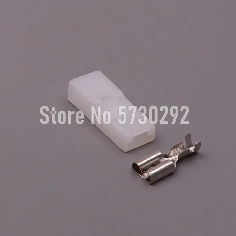 1P 6.3 Series Large Current Vehicle Connector Car Wiring Harness Socket Electric Cable Unsealed Adapter
