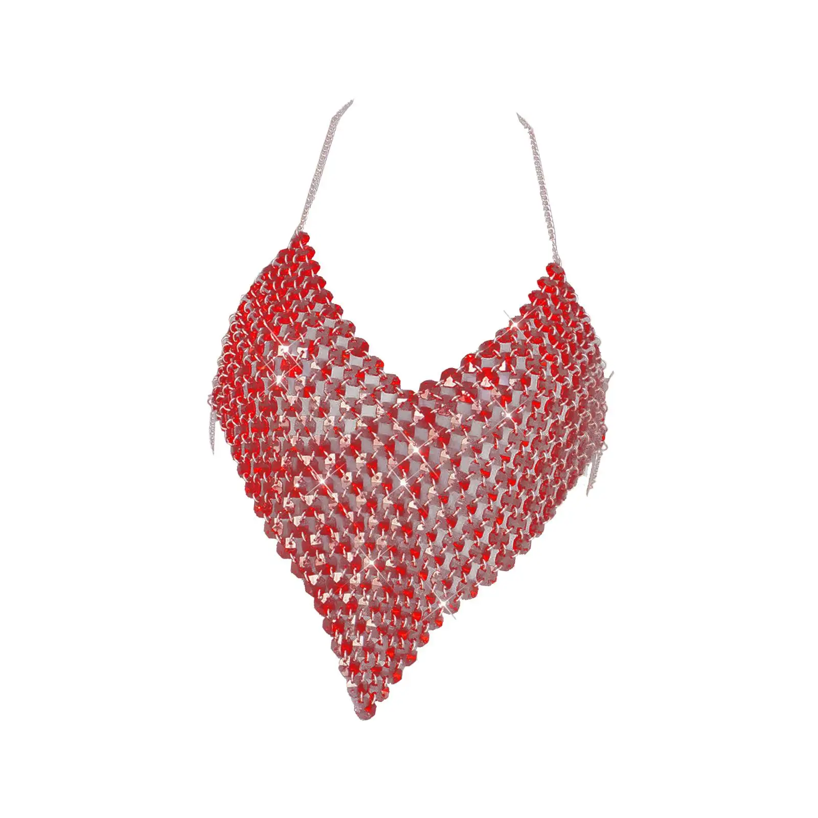 Belly Dance Crop Top Halter Top for Halloween Rave Party Stage Performance