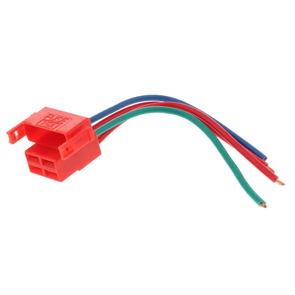 Starter Relay Solenoid Plug Red Plastic 130mm Wiring Harness Replacement for Honda CBR Series Motorcycle