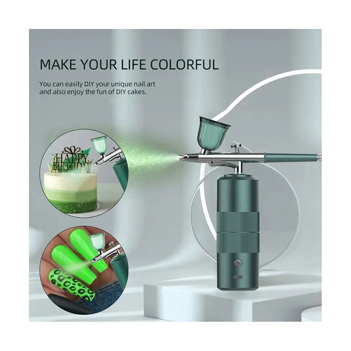 Spray doméstico do injetor de oxigênio nano de alta pressão entra no instrumento portátil de injeção de oxigênio para pulverização