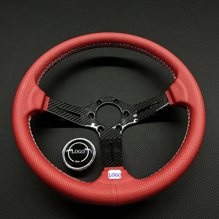 JDM New 2024 Hot Real Carbon Fiber Bracket Steering Wheel Is Easy To Install