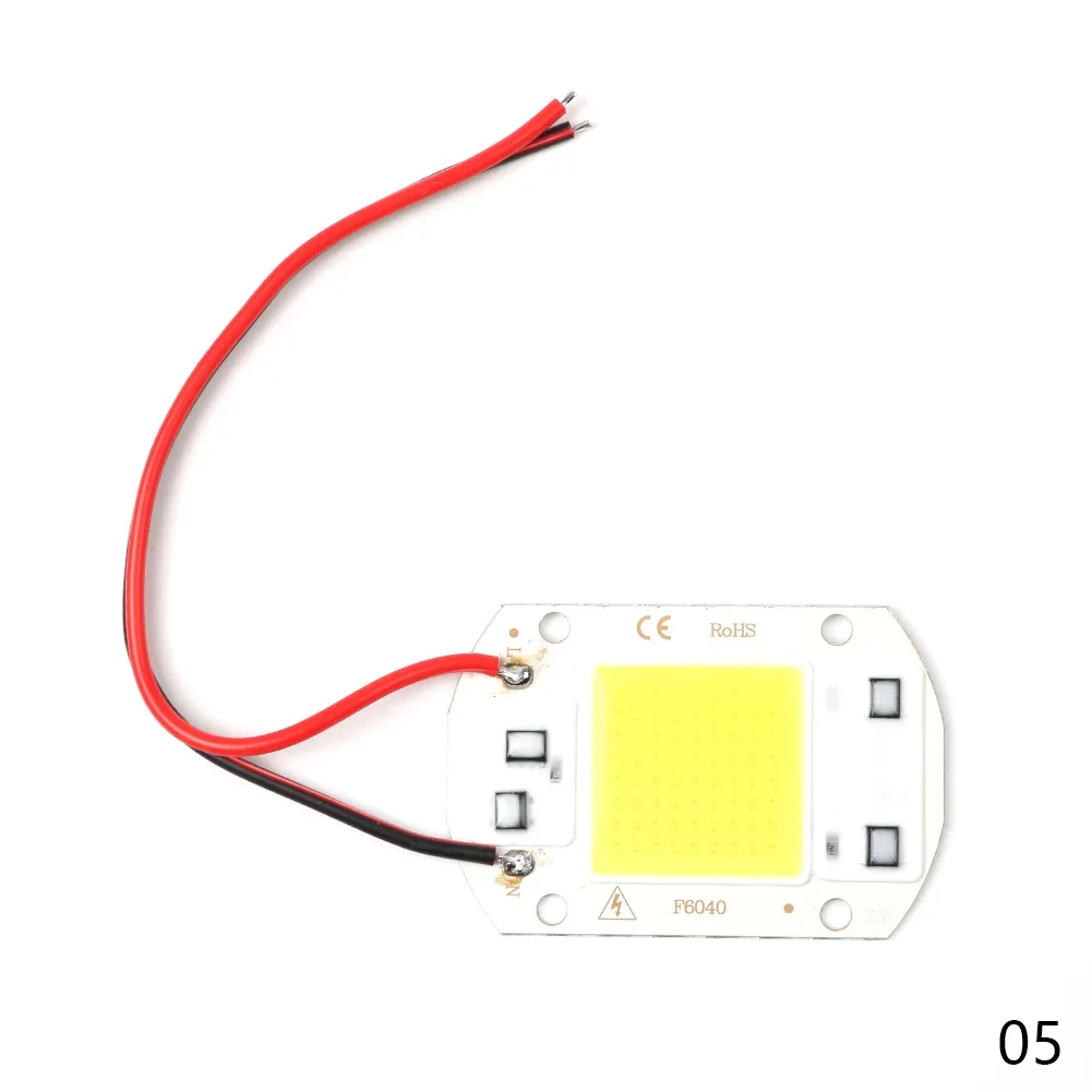 Lampada LED COB Bead 20W 30W 50W 220V IP65 Smart IC No Need Driver Luce di inondazione fai da te Lampadina a LED Faretto Lampada da esterno con chip più luminoso