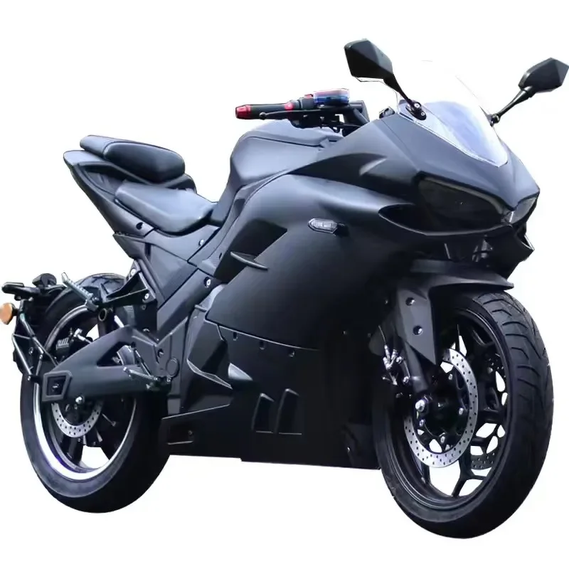 

2024 High-Performance 5000W Electric Motorcycle 120km/h Racing Speed with 72V120AH Lithium Battery