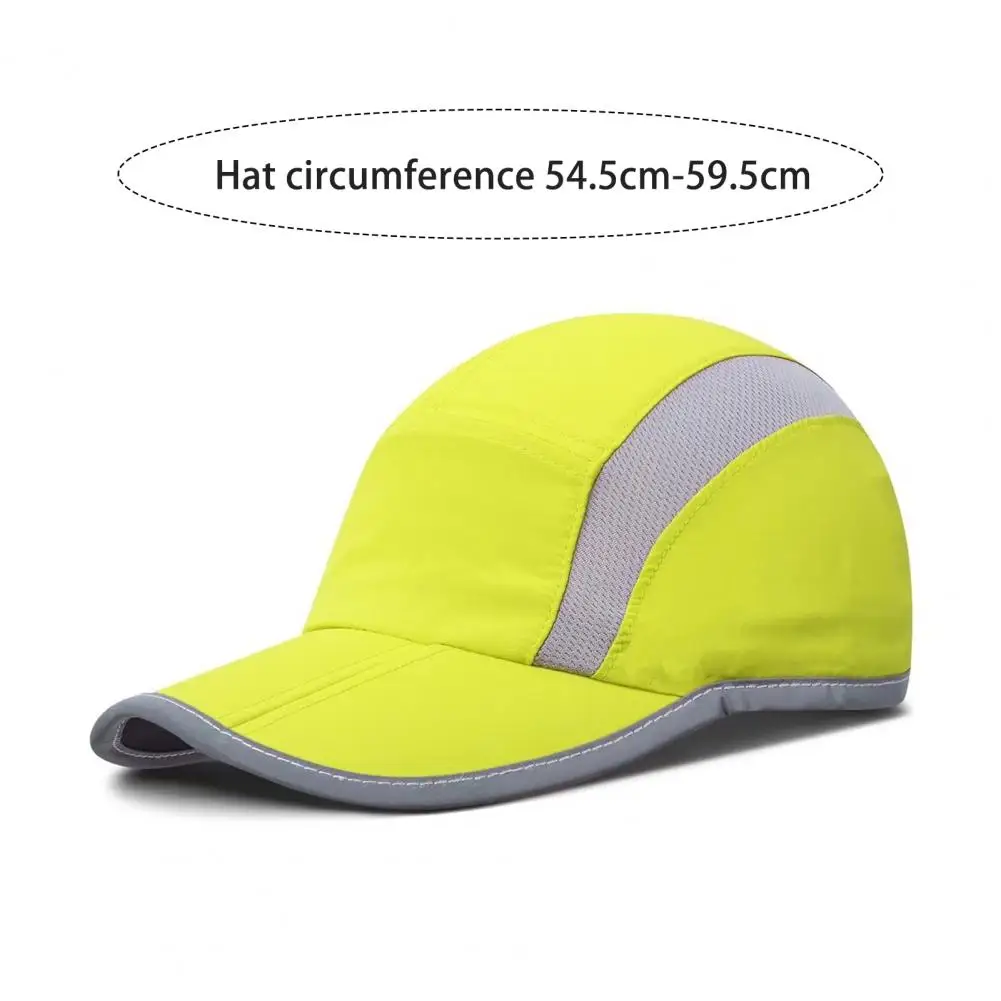 Uv Protection Cap Breathable Sunshade Sports Hat with Reflective Strip for Running Hiking Cycling Unisex Anti-uv Cap for Golf