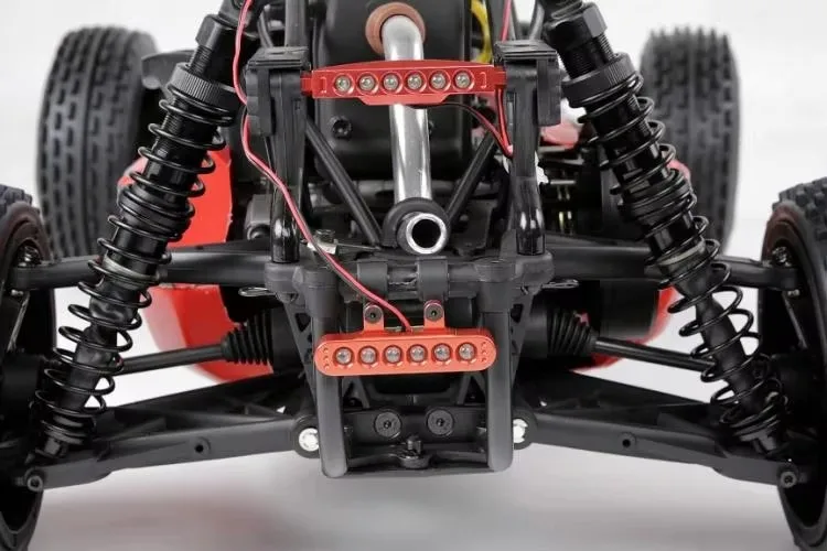 Support de lampe entièrement métallique, usinage de précision CNC, ensemble de feux arrière avec télécommande pour ROVAN KM ROFUN HPI BAJA 5B 5T 5SC