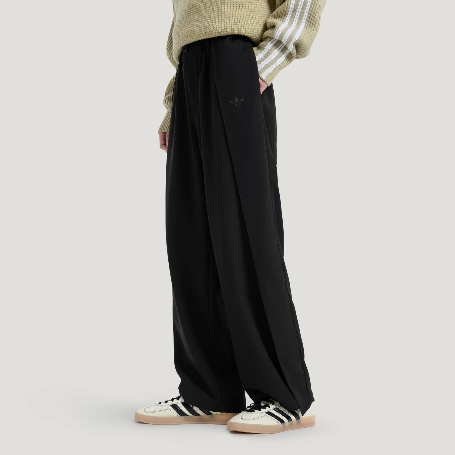Adidas Authentic Three Leaves Men's Loose Casual Lightweight Woven Pants KS5342