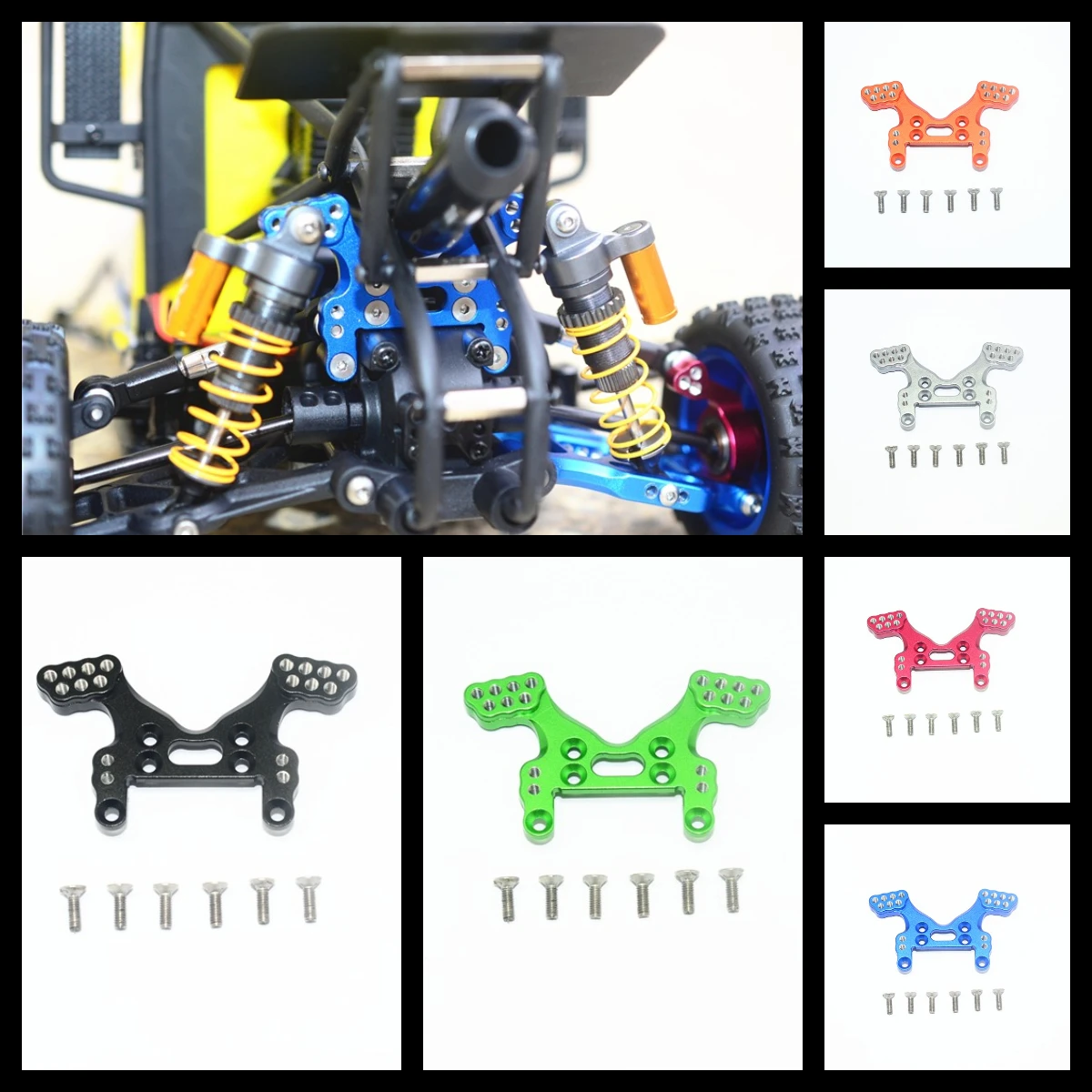 GPM Aluminum Adjustable Rear Shock Tower For X-Rider 1/8 Flamingo