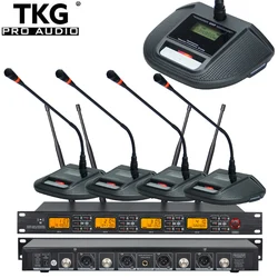 TKG UR4000C 640-690mhz UHF sound system gooseneck desk meeting conference wireless microphone for conferences