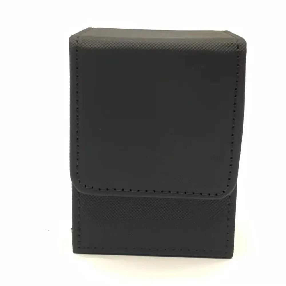Card Fit For 100+Single Sleeved Cards , Leather Trading Commander Deck Box Compatible With Mtg Card Deck,Game Card Box