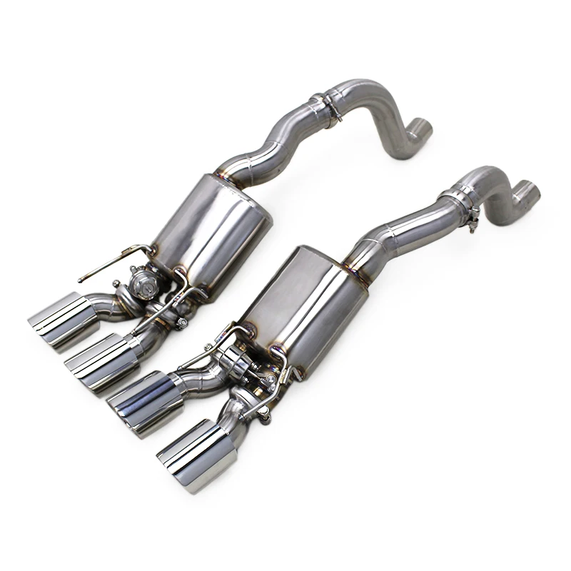 OEM Stainless Steel Axle Back for Chevrolet Corvette C6 V8 6.2L 2009-2013 High Performance Catback Muffle Exhaust System Valve
