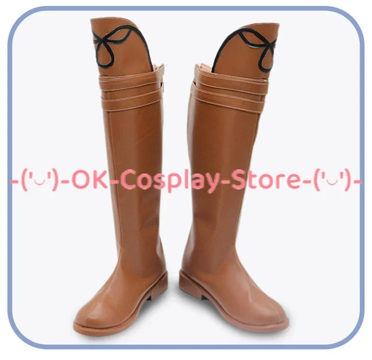 [Customized Size] Devil May Cry Vergil Cosplay Shoes Game Roleplay Costume Prop Halloween Carnival Party Boots PU Leather