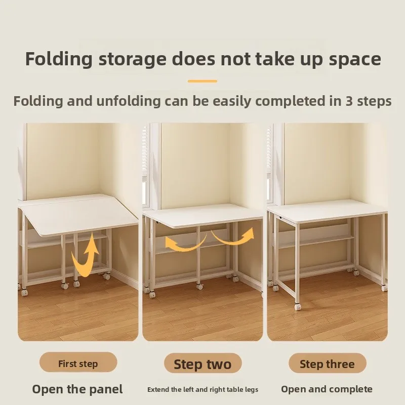 Foldable table Bedside table Removable computer table Small apartment bedroom Home simple office Student writing table